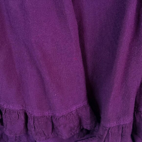 ADDED DIMENSIONS CATHERINES Tiered Lace Embroidered Whimsigoth Maxi Skirt 1X - Picture 3 of 7